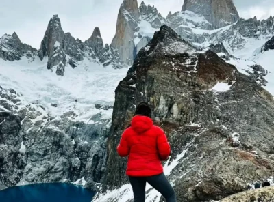 View of Mount Fitz Roy near El Chaltén, one of the most iconic peaks in Argentine Patagonia.